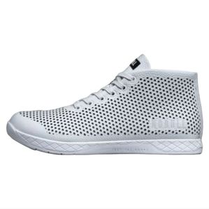 COPY - Nobull White Leather Mid Trainers